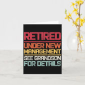 Retired Under New Management See Grandson For Deta Karte (Gelbe Blume)