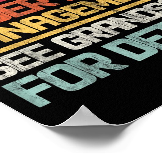 Retired Under New Management See Grandson For Deta Poster (Ecke)