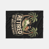 Retired Under New Management See Wife For Details  Fleecedecke (Vorderseite (Horizontal))