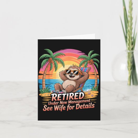 Retired Under New Management See Wife For Details Karte (Vorderseite)