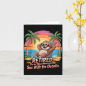 Retired Under New Management See Wife For Details Karte (Gelbe Blume)