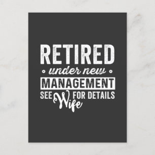 retired under new management see wife for details. postkarte