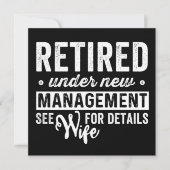 retired under new management see wife for details. save the date (Vorderseite)