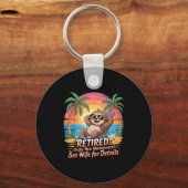 Retired Under New Management See Wife For Details Schlüsselanhänger (Vorderseite)