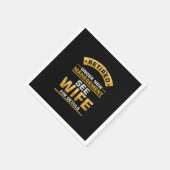 Retired Under New Management See Wife Funny Husban Serviette (Ecke)