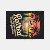 Retired Under New Management See Wife Funny Retire Fleecedecke (Vorderseite (Horizontal))