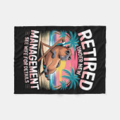 Retired Under New Management See Wife Funny Retire Fleecedecke (Vorderseite (Horizontal))