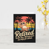 Retired Under New Management See Wife Funny Retire Karte (Gelbe Blume)