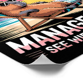 Retired Under New Management See Wife Funny Retire Poster (Ecke)