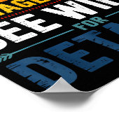 Retired Under New Management See Wife Funny Retire Poster (Ecke)