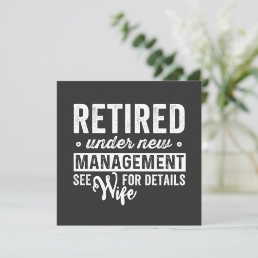 Retired under new management wife for details. einladung (Stehend Vorderseite)