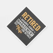 Retired under new management wife for details. serviette (Ecke)