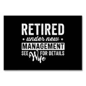 Retired under new management wife for details. tischnummer (Vorderseite)