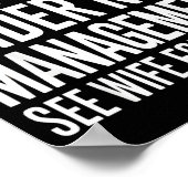 Retired Us Army Under New Management See Wife For Poster (Ecke)