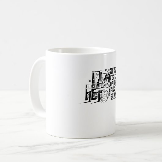 Retired warehouse worker kaffeetasse (Vorderseite Links)
