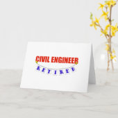 RETIRED ZIVIL ENGINEER KARTE (Gelbe Blume)