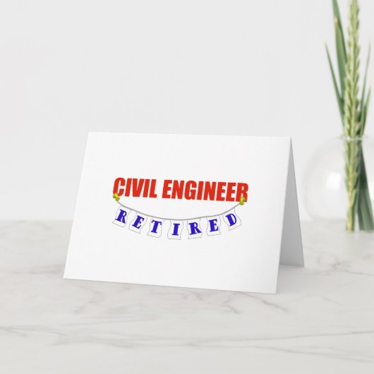 RETIRED ZIVIL ENGINEER KARTE (Vorderseite)
