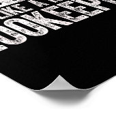 Retired Zookeeper Funny Zoo Keeper Retirement Poster (Ecke)