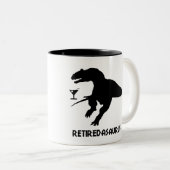 Retiredasaurus Zweifarbige Tasse (VorderseiteRechts)