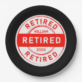 Retiree Fun! Party für die individuelle Altersvors Pappteller (Vorderseite)