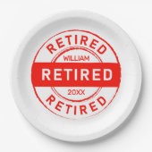 Retiree Fun! Party für die individuelle Altersvors Pappteller (Vorderseite)