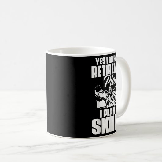 Retiree Funny Retirement Rental Pension Skiret Kaffeetasse (VorderseiteRechts)