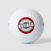 Retiree Geschenk! Remüde Golfer Golfball (Vorderseite)