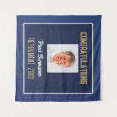 Retiree Glückwunschs! Wandteppiche für Foto-Rückst (Vorderseite (Horizontal))