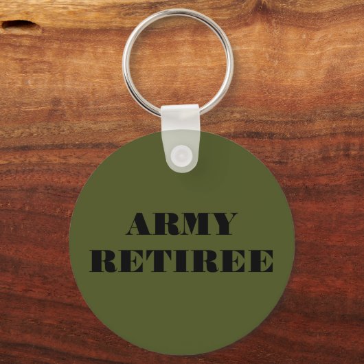 Retiree Key Chain Army Schlüsselanhänger (Vorderseite)