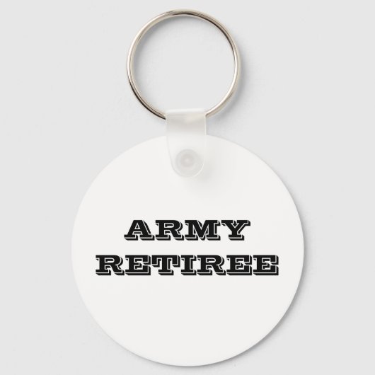 Retiree Key Chain Army Schlüsselanhänger (Vorderseite)
