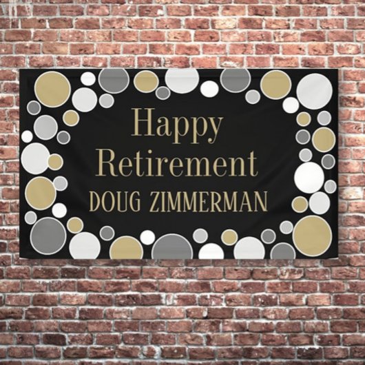 Retiree Party! Personalisierter Rentenbanner Banner