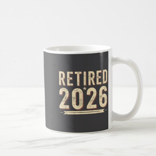 Retirement 2026 Countdown Retired Ly Dom  Kaffeetasse (Rechts)