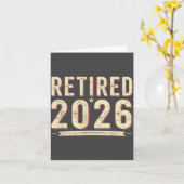 Retirement 2026 Countdown Retired Ly Dom  Karte (Gelbe Blume)