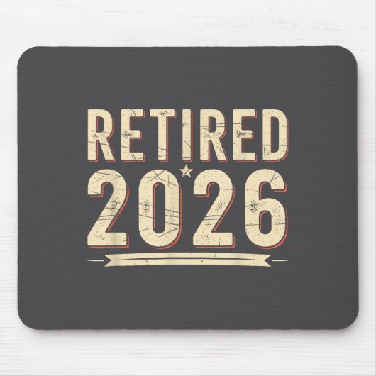 Retirement 2026 Countdown Retired Ly Dom Mousepad (Vorne)
