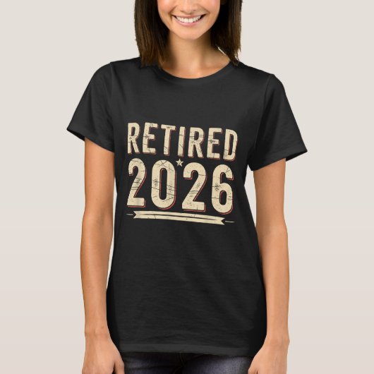 Retirement 2026 Countdown Retired Ly Dom  T-Shirt (Vorderseite)