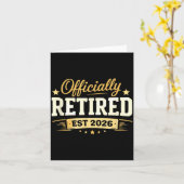 Retirement 2026 funny not problem anymore for men karte (Gelbe Blume)