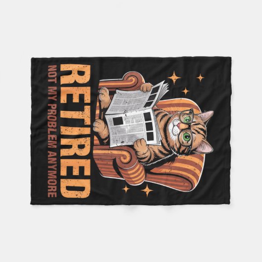 Retirement 2026 Retired 2026 Not My Problem Anymor Fleecedecke (Vorderseite (Horizontal))