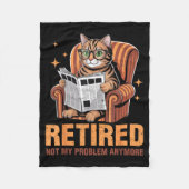 Retirement 2026 Retired 2026 Not My Problem Anymor Fleecedecke (Vorderseite)