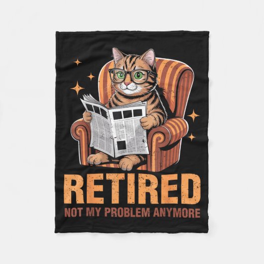 Retirement 2026 Retired 2026 Not My Problem Anymor Fleecedecke (Vorderseite)