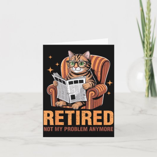 Retirement 2026 Retired 2026 Not My Problem Anymor Karte (Vorderseite)