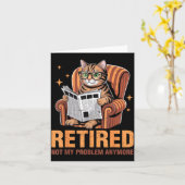 Retirement 2026 Retired 2026 Not My Problem Anymor Karte (Gelbe Blume)