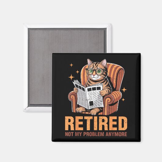 Retirement 2026 Retired 2026 Not My Problem Anymor Magnet (Vorderseite/Rückseite)
