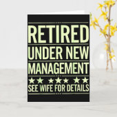 Retirement Art For Men Dad Husband Retired Retirem Karte (Gelbe Blume)