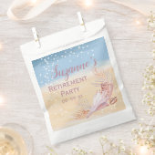 Retirement Beach Coastal Party Geschenktütchen (Ausgeschnitten)