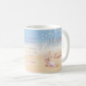 Retirement Beach Coastal Seashell Kaffeetasse (VorderseiteRechts)