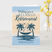 Retirement Beach Hammock Karte (Gelbe Blume)