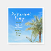 Retirement Beach Thema Party Freunde Essen Spaß