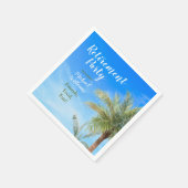 Retirement Beach Thema Party Freunde Essen Spaß Serviette (Ecke)