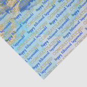 Retirement Blue Gold Geode Wasserfarbe Custom Seidenpapier (Ausschnitt)