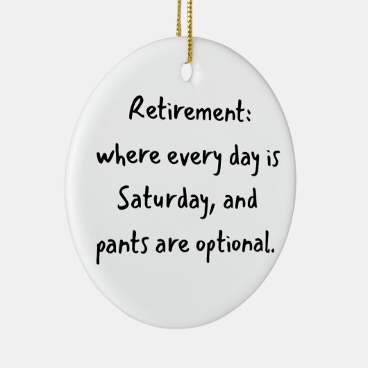 Retirement christmas  keramik ornament (Rechts)